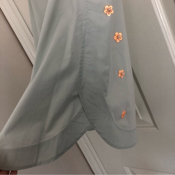 J. Crew Embroidered Tunic Sleeveless Blouse Sz 0 - Picture 5 of 12